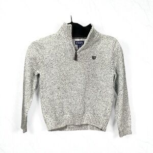 1745. 1780. Chaps Cream & Grey Boys Sweater NWT Size 6/7